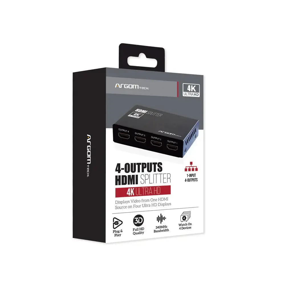 Wholesale-Argom AV-5114 HDMI Splitter 4-Port 4K HD-HDMI Splitters & Switches-Electro Vision Inc