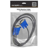 Wholesale-Argom CB0075 Cable VGA Monitor M/M 6ft 1.8m-Monitor Cable-Electro Vision Inc
