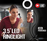 Wholesale-Argom LP-9300BK Selfie Ring Light Spotlight Pro 9300 3,5" Flex-Ring Light-Electro Vision Inc