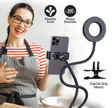 Wholesale-Argom LP-9300BK Selfie Ring Light Spotlight Pro 9300 3,5" Flex-Ring Light-Electro Vision Inc