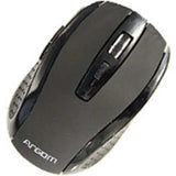 Wholesale-Argom MS-0032B Wireless Optical Mouse 2.4GHz, 800/1600 DPI, 6 Buttons, Black-Wireless Mouse-Electro Vision Inc