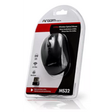 Wholesale-Argom MS-0032B Wireless Optical Mouse 2.4GHz, 800/1600 DPI, 6 Buttons, Black-Wireless Mouse-Electro Vision Inc