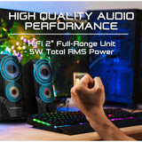 Wholesale-Argom SP-1068BK Combat Gaming S68 2.0CH Multimedia Speakers-Multimedia Speakers-Electro Vision Inc