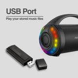 Wholesale-Argom SP-3116BK Radyon Beats Premium Wireless Bluetooth Speaker with LED Lights-Wireless Bluetooth Speaker with LED Lights-Electro Vision Inc