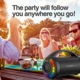 Wholesale-Argom SP-3116BK Radyon Beats Premium Wireless Bluetooth Speaker with LED Lights-Wireless Bluetooth Speaker with LED Lights-Electro Vision Inc