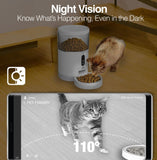 Wholesale-Argom SV-8071WT Smart Wi-Fi + BT Pet Feeder FURCONNECT712K-3MP 4L Night Vision-Pet Feeder-Electro Vision Inc
