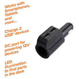 Wholesale-Armor All ACC80104BLK Car Charger w/ DC Socket & USB Ports 2.1 Amp-Car charger-Electro Vision Inc