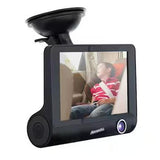 Wholesale-Armor All ADC21010BLK Premium 4" LCD 1080P Dual Dashboard Camera w/ 360 Swivel Mount-Dash Cam-Electro Vision Inc