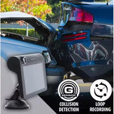 Wholesale-Armor All ADC21010BLK Premium 4" LCD 1080P Dual Dashboard Camera w/ 360 Swivel Mount-Dash Cam-Electro Vision Inc