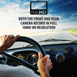 Wholesale-Armor All ADC21010BLK Premium 4" LCD 1080P Dual Dashboard Camera w/ 360 Swivel Mount-Dash Cam-Electro Vision Inc