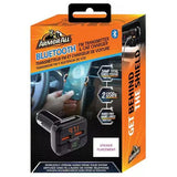 Wholesale-Armor All AHF91011BLK Bluetooth FM Transmitter & Car Charger Dual 5V 3A USB Port-USB Ports-Electro Vision Inc