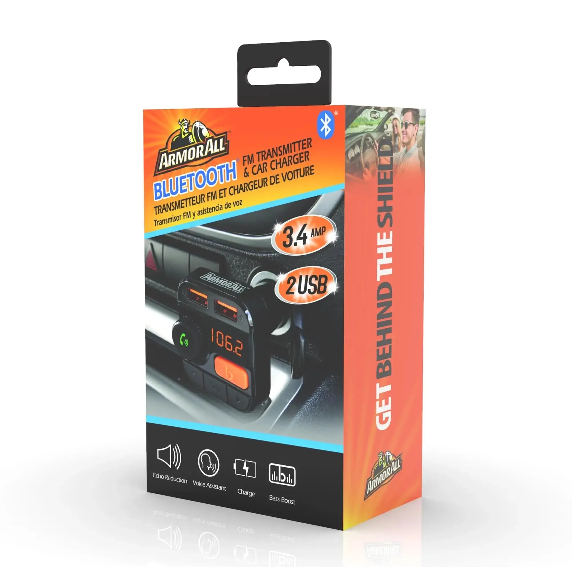 Wholesale-Armor All AHF91013BLK Bluetooth FM Transmitter and Car Charger-Electro Vision Inc