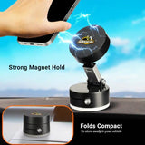 Wholesale-Armor All AMH3-1026-BLK Magnetic Phone Mount with Strong Suction Base - Black-Phone Mount-Electro Vision Inc