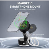 Wholesale-Armor All AMH3-1026-BLK Magnetic Phone Mount with Strong Suction Base - Black-Phone Mount-Electro Vision Inc