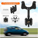 Wholesale-Armor All AMH3022BLK Rearview Mirror Adjustable Phone Mount 360 Degree - Black-Phone Mount-Electro Vision Inc