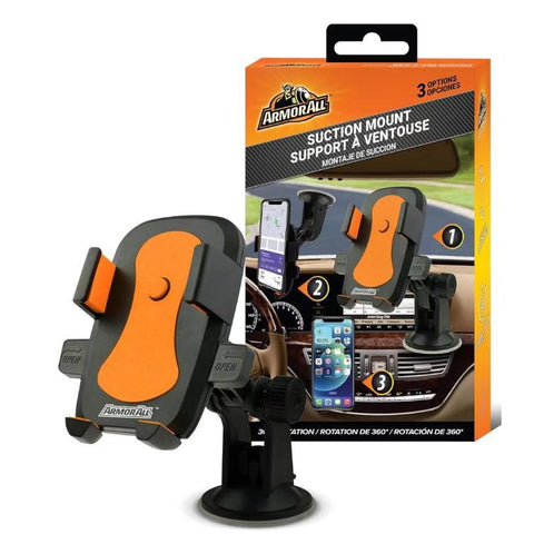 Wholesale-Armor All AMK30117BLK Expandable Arm Suction Phone and GPS Mount - Black-Phone Mount-Electro Vision Inc