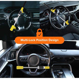 Wholesale-Armor All ASA4-1002 Combination Steering Wheel Lock - Yellow-Wheel Lock-Electro Vision Inc
