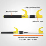 Wholesale-Armor All ASA4-1002 Combination Steering Wheel Lock - Yellow-Wheel Lock-Electro Vision Inc