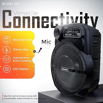 AudioBox ABX1550 Portable Party Speaker with Stand 15