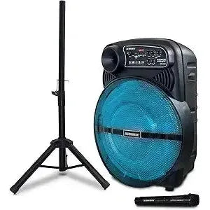 Wholesale-AudioBox ABX1550 Portable Party Speaker with Stand 15"-Electro Vision Inc