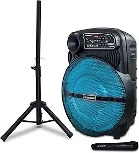 Wholesale-AudioBox ABX1550 Portable Party Speaker with Stand 15"-Electro Vision Inc