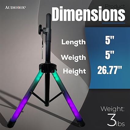 Wholesale-AudioBox STA10 Light Up Speaker Stand 96 cm-Electro Vision Inc