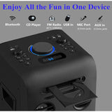 Wholesale-Audiobox ABH-100CD MP3/CD Player USB, AUX, FM, Bluetooth-Boombox-Electro Vision Inc