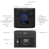 Wholesale-Audiobox ABH-100CD MP3/CD Player USB, AUX, FM, Bluetooth-Boombox-Electro Vision Inc