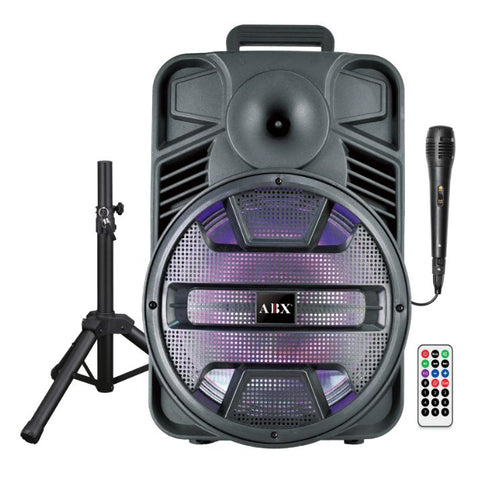 Wholesale-Audiobox ABX121S PA Speaker 12" with Stand and Mic-Speaker-Electro Vision Inc