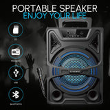 Wholesale-Audiobox ABX808R Single 8" PA Speaker with Microphone-Speaker-Electro Vision Inc