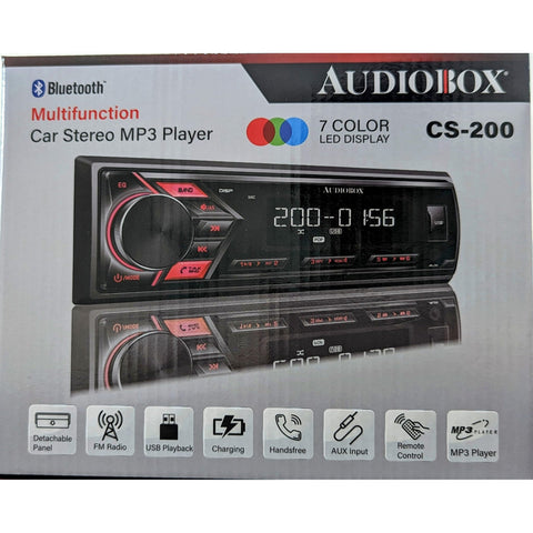 Wholesale-Audiobox CS200 Car Stereo MP3 Player Single Din Bluetooth-Car Stereo-Electro Vision Inc
