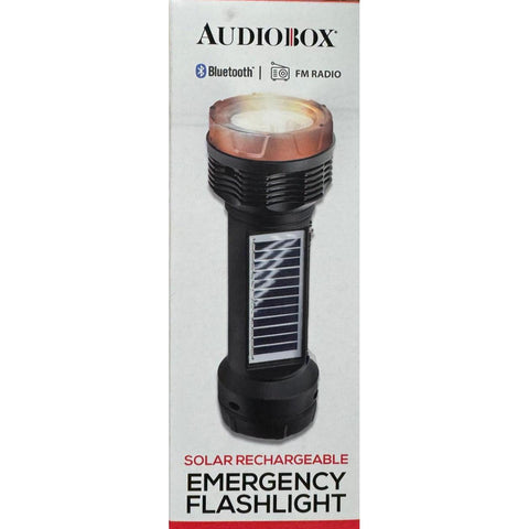 Wholesale-Audiobox Emergency Flashlight Speaker with Solar Copper-Electro Vision Inc