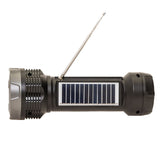 Wholesale-Audiobox Emergency Flashlight Speaker with Solar Silver-Electro Vision Inc