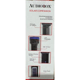 Wholesale-Audiobox Emergency Flashlight Speaker with Solar Silver-Electro Vision Inc