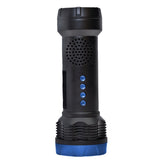 Wholesale-Audiobox FSL200-Blue Emergency Flashlight Speaker with Solar - Blue-Flashlight Speaker-Electro Vision Inc