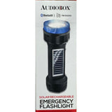 Wholesale-Audiobox FSL200-Blue Emergency Flashlight Speaker with Solar - Blue-Flashlight Speaker-Electro Vision Inc