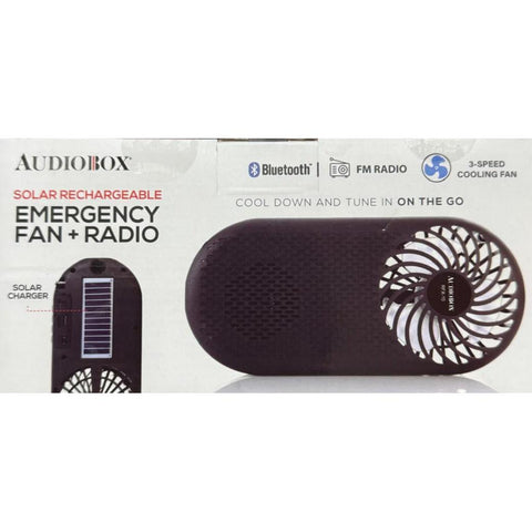 Wholesale-Audiobox Portable Bluetooth Speaker with Fan and Solar-Electro Vision Inc