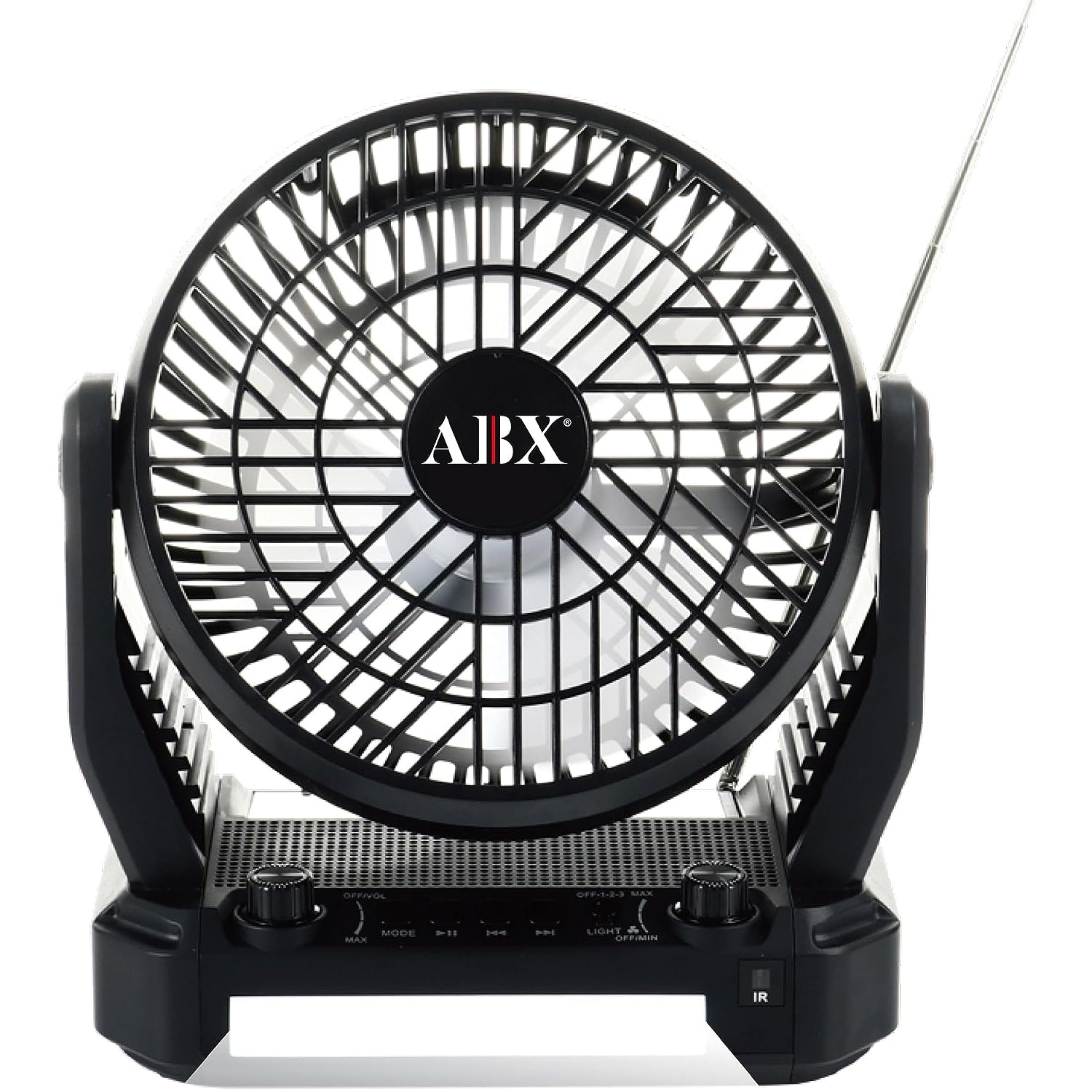 Wholesale-Audiobox RXF-40 Portable Fan, Speaker, Radio, Light-Fans-Electro Vision Inc