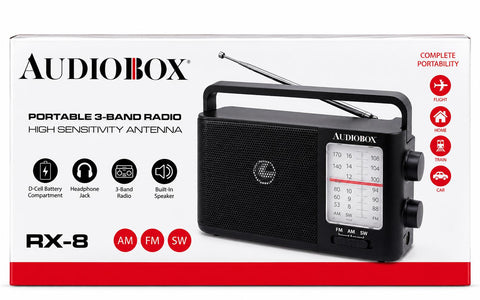 Radio portátil Bluetooth AudioBox RX8