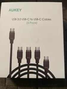 Wholesale-Aukey 3.3ft USB-C to USB 3.0 Quick Charge 3.0 Braided Cable (6.6ft)-Electro Vision Inc