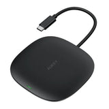 Wholesale-Aukey 4-in-1 USB C Hub with Wireless Charging 10W CB-C70-USB Hub-Electro Vision Inc