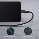 Wholesale-Aukey CB-CL1 Impulse MFI Braided Nylon USB C To Lightning Cable 1.2 Meter-USB Cable-Electro Vision Inc