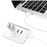 Wholesale-Aukey CB-H5 Aluminum 4 Port USB 3.0 Hub-USB Hub-Electro Vision Inc