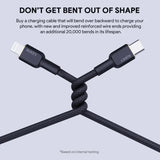 Wholesale-Aukey CB-KCL1 Circlet CL Aramid Fiber Core USB-C to Lighting Cable Type-C PD Cable for iOS-USB-Electro Vision Inc