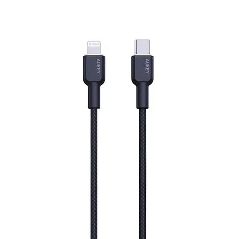 Wholesale-Aukey CB-KCL1 Circlet CL Aramid Fiber Core USB-C to Lighting Cable Type-C PD Cable for iOS-USB-Electro Vision Inc