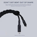 Wholesale-Aukey CB-MCC101 USB-C to USB-C LCD Cable 100W, 1M, (3.3')-USB Cable-Electro Vision Inc