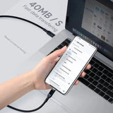 Wholesale-Aukey CB-MCC101 USB-C to USB-C LCD Cable 100W, 1M, (3.3')-USB Cable-Electro Vision Inc
