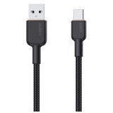 Wholesale-Aukey CB-NAC1 Circlet AC Nylon braided USB-A to USB-C Cable 3.3 FT-USB Cable-Electro Vision Inc