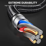 Wholesale-Aukey CB-NAC1 Circlet AC Nylon braided USB-A to USB-C Cable 3.3 FT-USB Cable-Electro Vision Inc