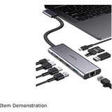 Wholesale-Aukey CBC81 C-Docking Station 9-in-2 USB-Power Adapter & Charger Accessories-Electro Vision Inc